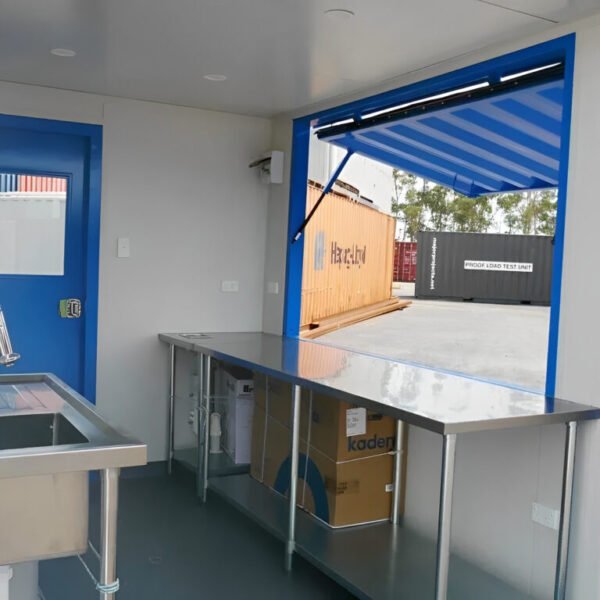 10ft container coffee shop exterior