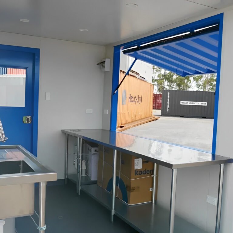 10ft container coffee shop exterior