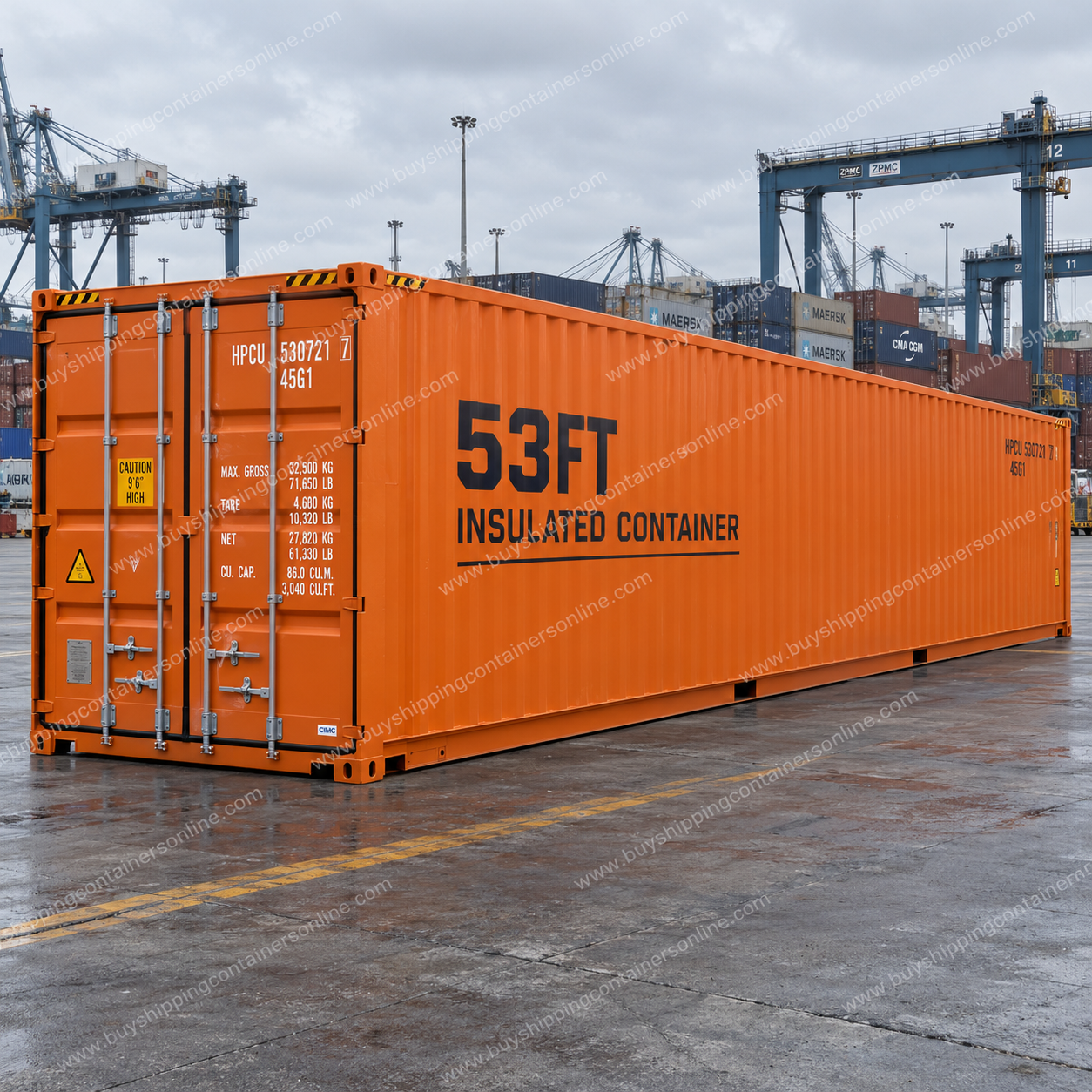 53ft Insulated Shipping Containers