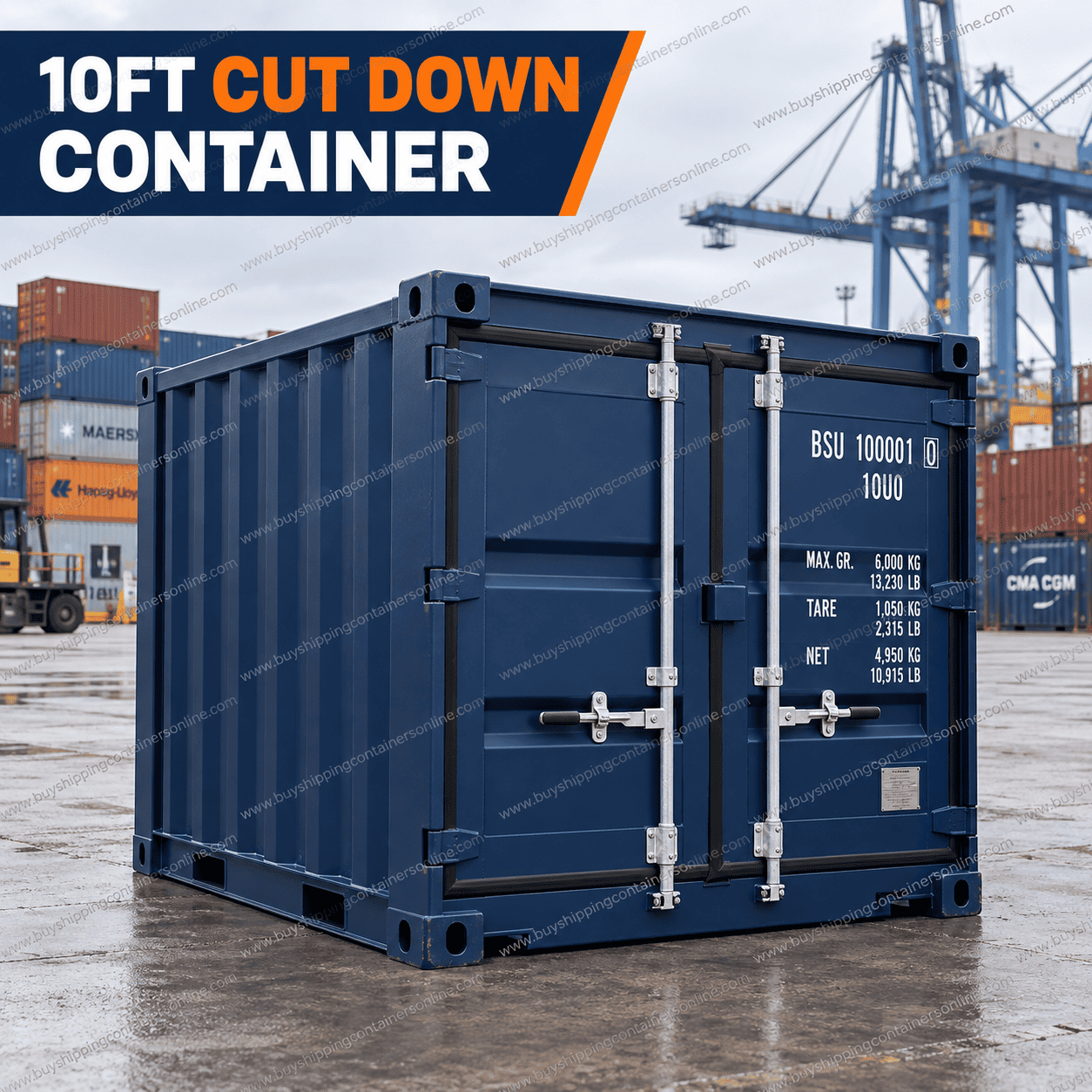 Buy 10ft cut down container