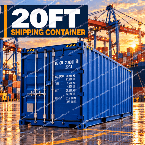 order 20 foot shipping container for storage and cargo