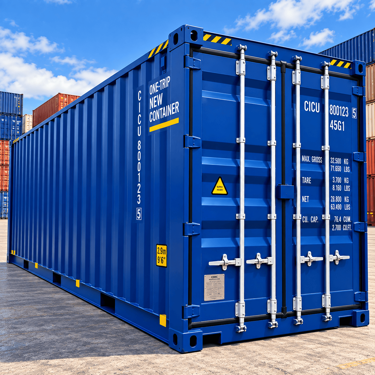 New & One-Trip Containers